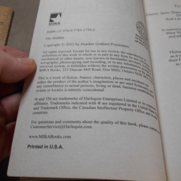 The Hidden by Heather Graham Paperback 2015 Krewe of Hunters #17 - Picture 5 of 7